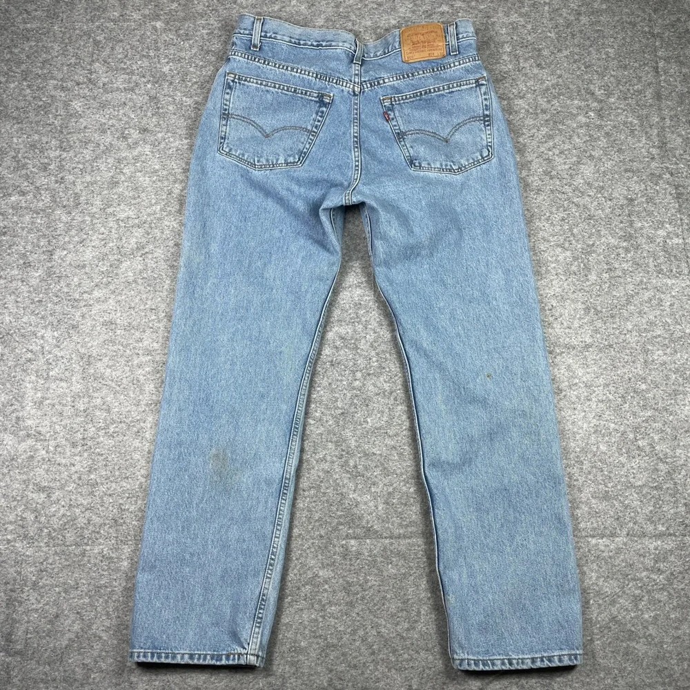 Vintage Levis 505 Jeans Mens 38x32 (Fits 35x31) Light Wash Regular Straight Leg
